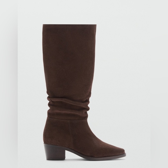 100% bovine leather. Long design. Square heel.‎ Height: 5cm. Zipper closure. - Picture 3 of 10